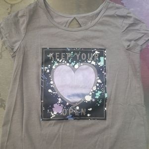 Justice T-shirt, size 10, short sleeve